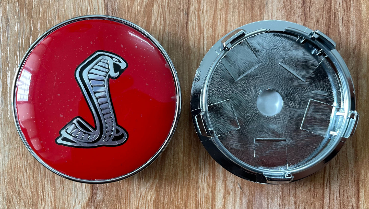 4x Nabendeckel 60mm kompatibel für Ford Shelby Look