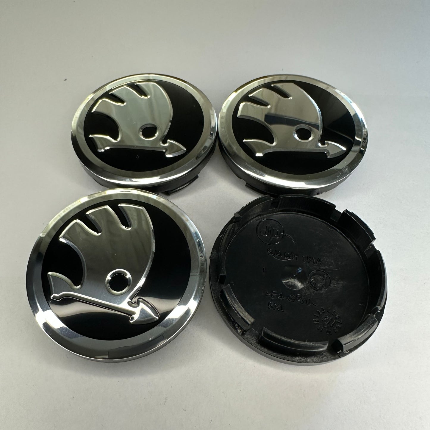 4x Škoda kompatible Nabendeckel 55mm