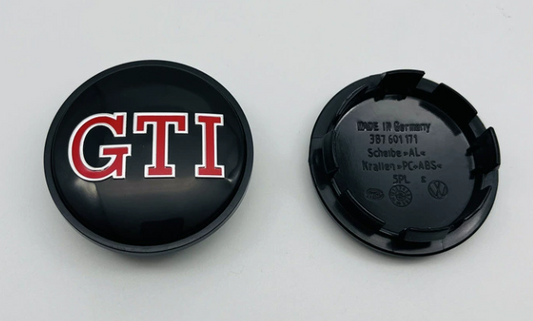 4x Nabendeckel 65mm kompatibel für VW GTI Look Felgendeckel Set