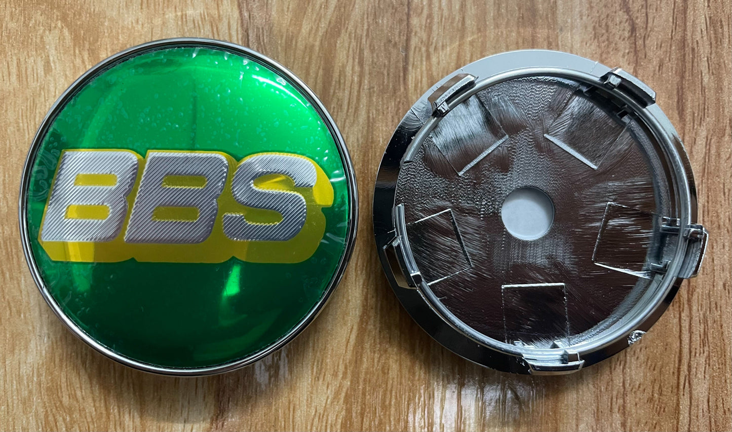 60mm Nabenkappen für BBS Felgen – Grün