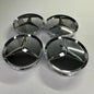 4x 75mm Nabendeckel für Mercedes Felgen