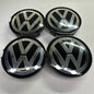 4x 63mm Nabendeckel für VW Felgen