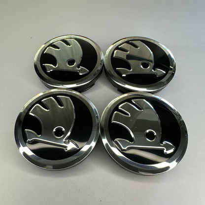 4x Škoda kompatible Nabendeckel 55mm