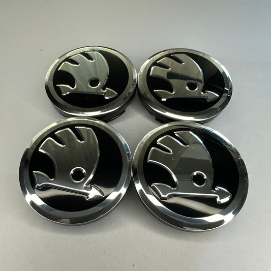 4x Škoda kompatible Nabendeckel 55mm