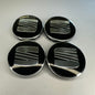 4x SEAT kompatible Nabendeckel 55mm Schwarz