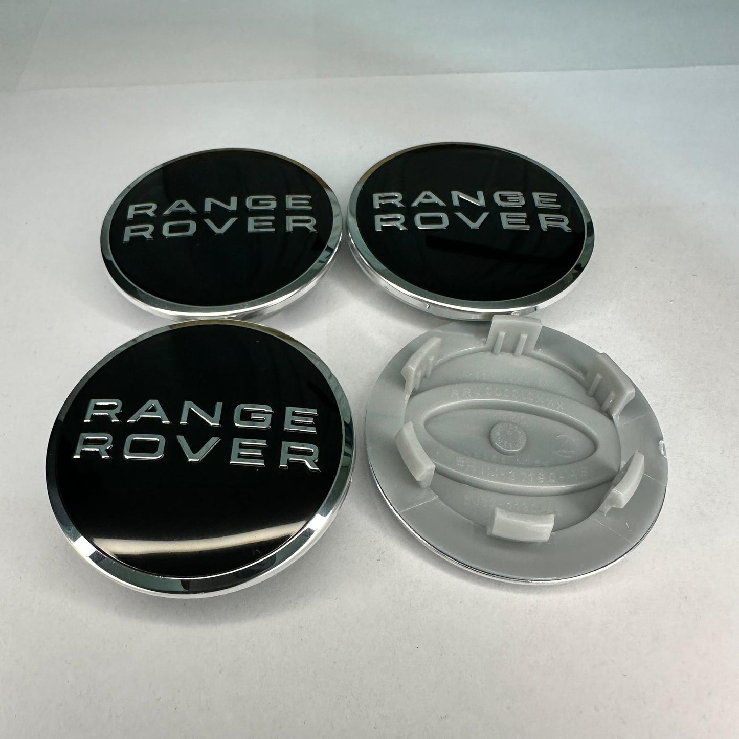 4x Range Rover kompatible Nabendeckel 63mm Schwarz