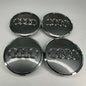 4x Audi kompatible Nabendeckel 61mm Grau