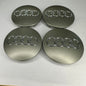 4x Audi kompatible Nabendeckel 68mm Matt Grau